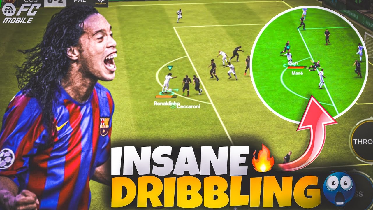 INSANE DRIBBLING TRICKS in FC Mobile 🔥😱 #fcmobile #fifamobile #trending 