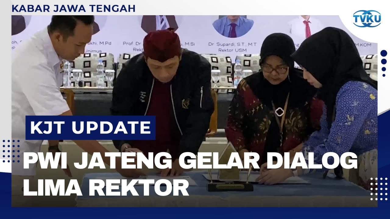 Perkuat Kontrol Sosial, PWI Jateng Gelar Dialog Lima Rektor