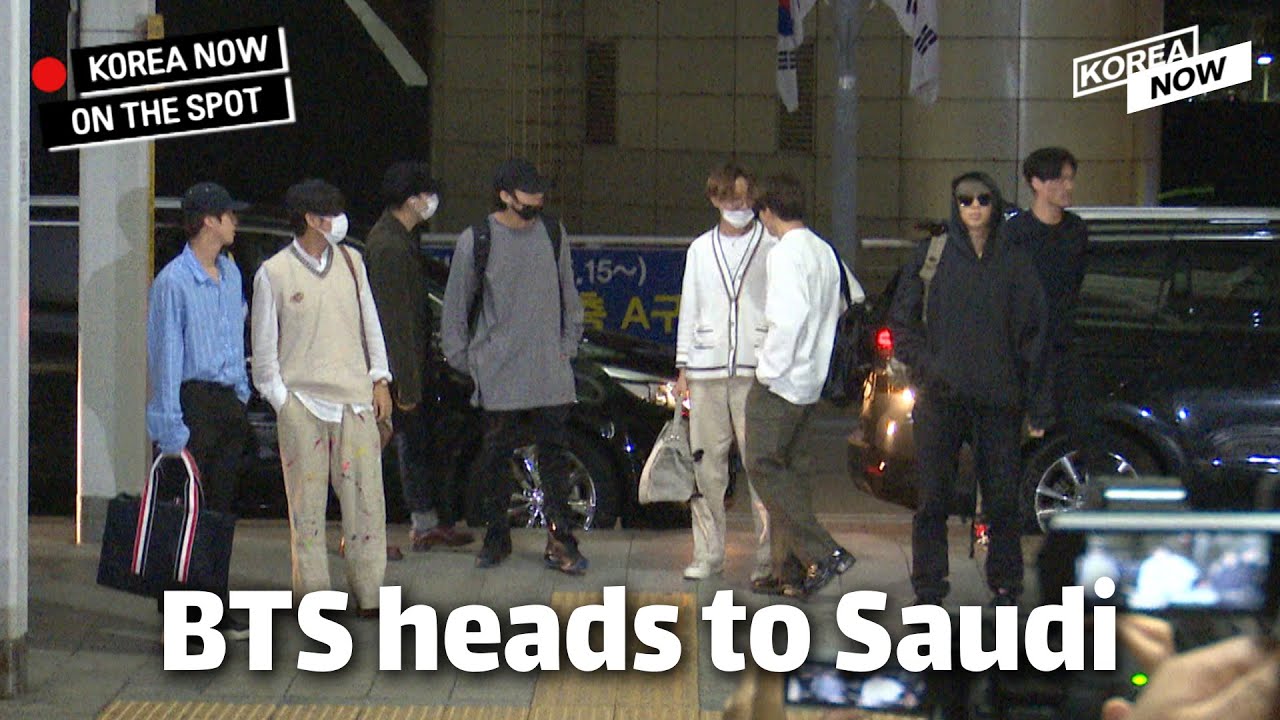 'BTS at the airport': They head to Saudi Arabia to perform a historic concert