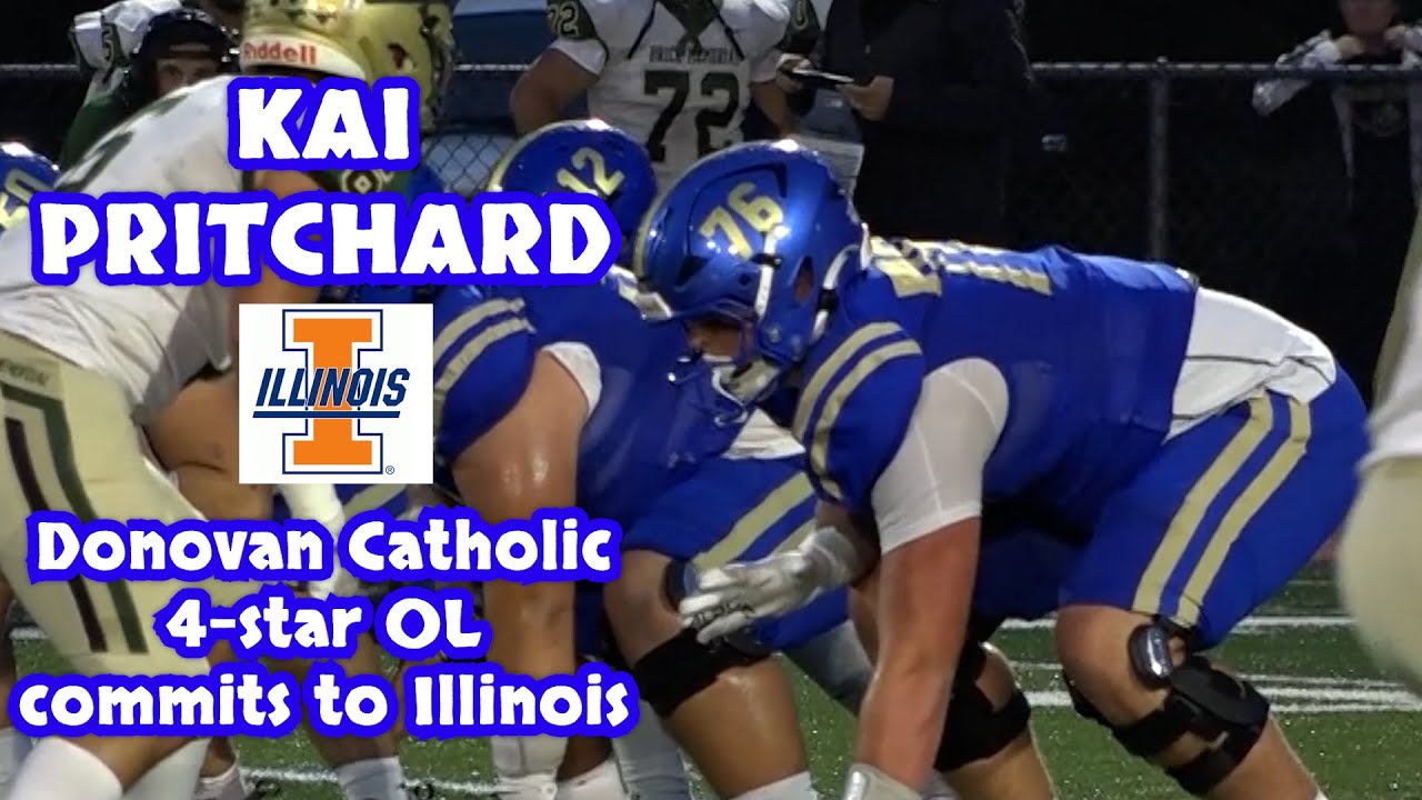 Kai Pritchard | Donovan Catholic | 4 star OL Commits to Illinois!