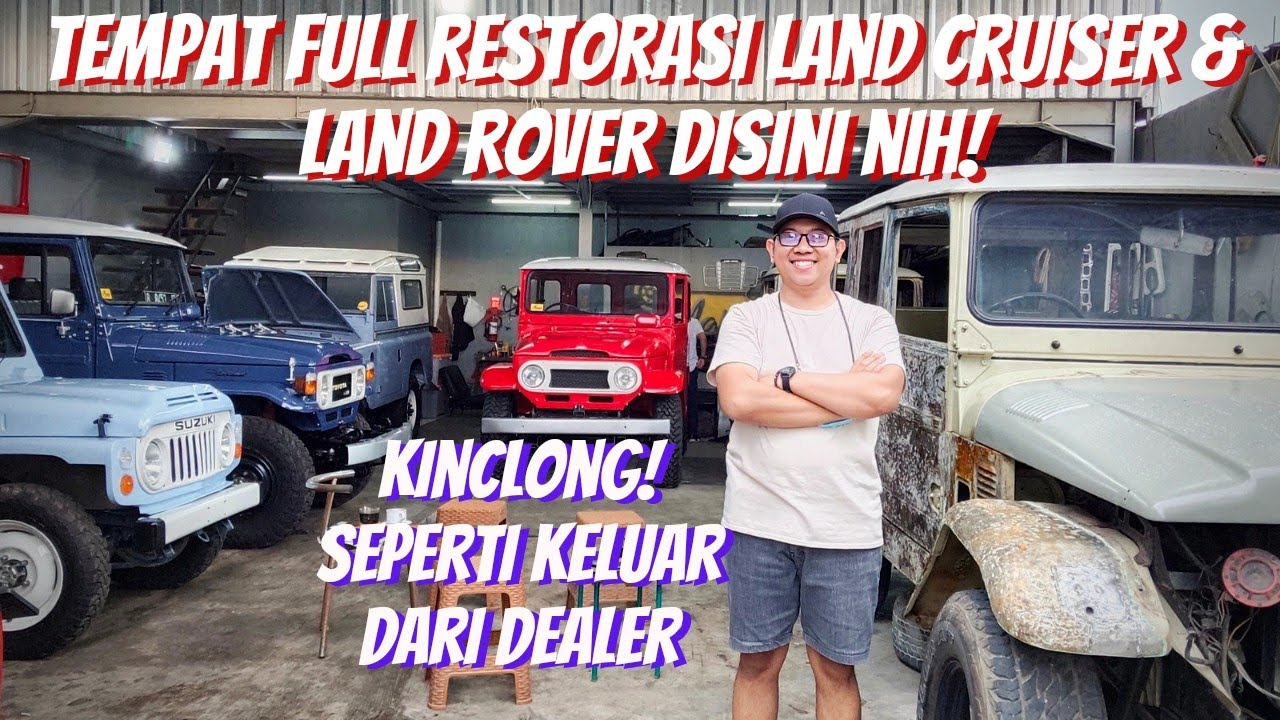 Restorasi LAND CRUISER & LAND ROVER Seperti Baru dari Dealer! | Makejip