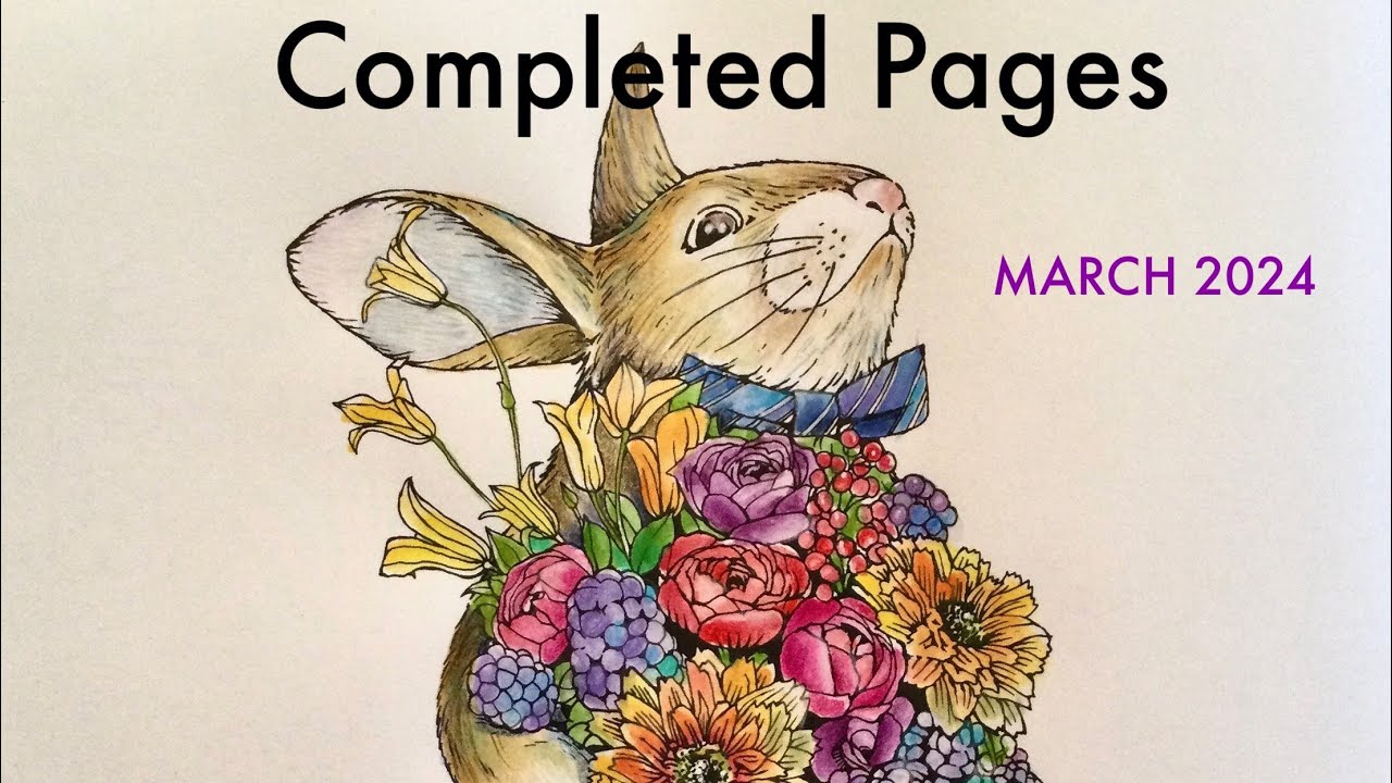 Completed Coloring Pages March 2024