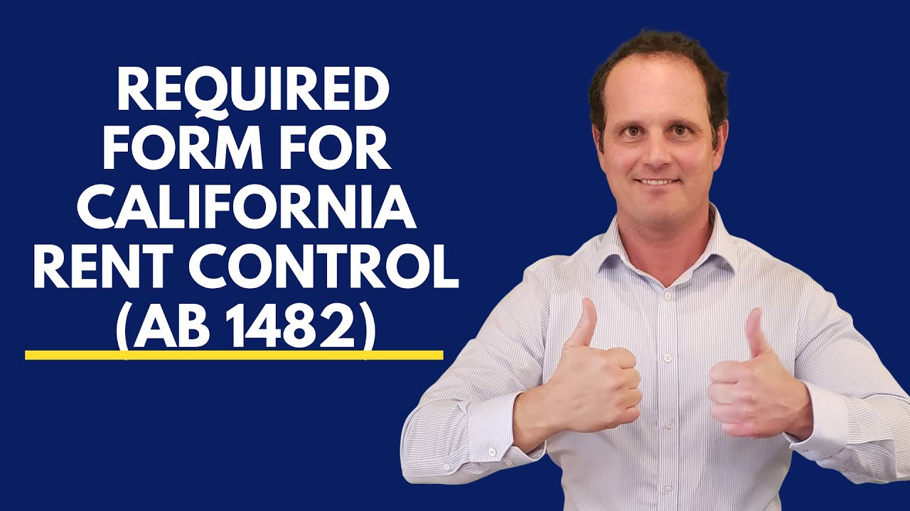 Required language for California Rent Control Bill Assembly Bill 1482 (AB 1482) - do you have it?