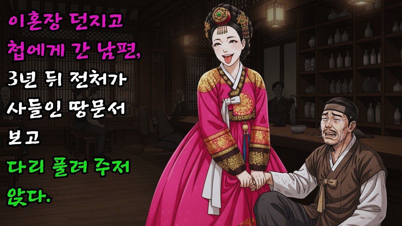 이혼장 던지고 첩에게 갔던 남편이 3년 뒤 전처가 사들인 땅문서를 보고 다리가 풀려 주저앉은 기막힌 사연 | 야담 사이다 권선징악