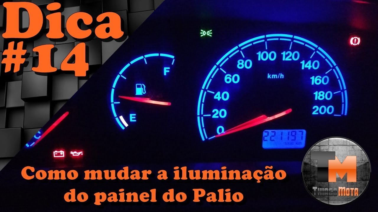 Como mudar a iluminação do painel do Palio