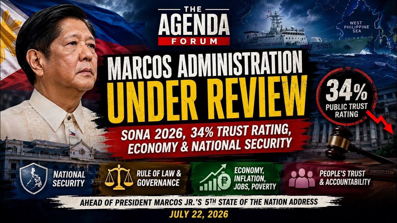 Marcos Administration Under Review: SONA 2026, 34% Trust Rating, Economy & National Security