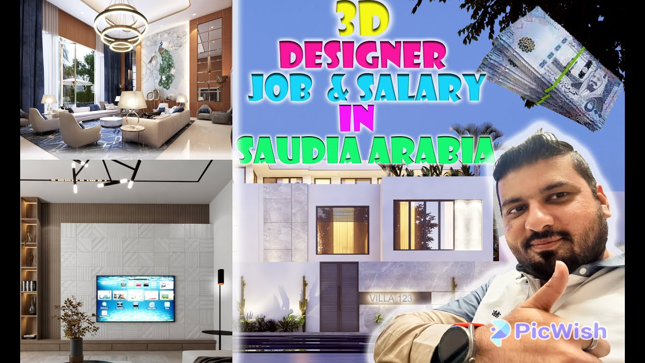 Grapic Designers job and Salary in Saudia Arabia/ 3D visualizer job in Saudi Arabia