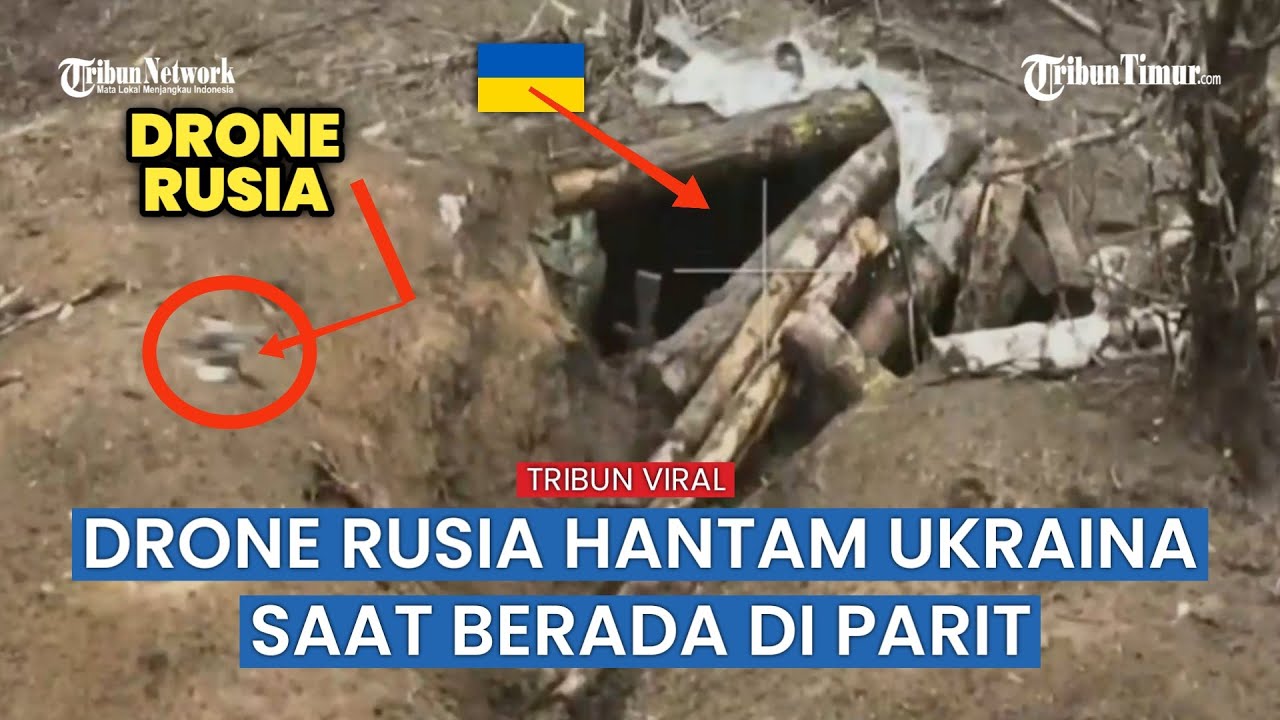 Drone FPV Rusia Bombardir Lubang Persembunyian Infanteri Angkatan Bersenjata Ukraina di Zaporozhye