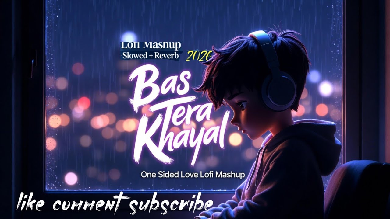 Bas Tera Khayal – Hindi Lofi Mashup | Emotional Chill Song | Slowed + Reverb