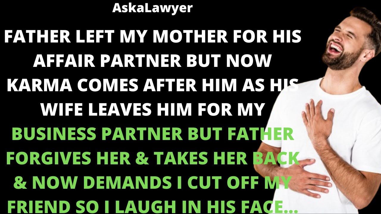 Father left my mother for his affair partner but now karma comes after him as his wife leaves him