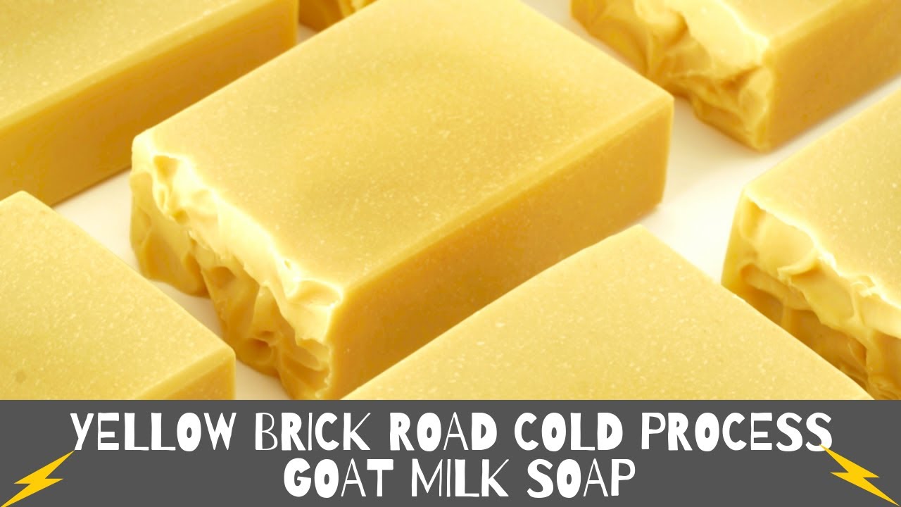 Making And Cutting Yellow Brick Road Goat Milk Soap | ASMR