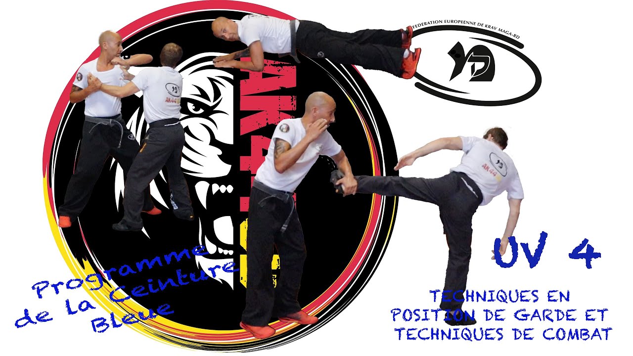 KRAV MAGA FEKM - Ceinture Bleue - UV 4 – TECHNIQUES EN POSITION DE GARDE ET TECHNIQUES DE COMBAT