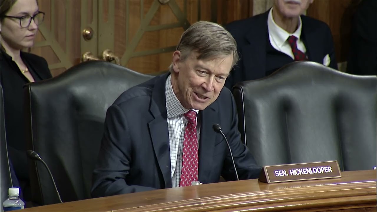 Senator Hickenlooper Speaks in Senate Hearing in Support of His Public Lands Legislation
