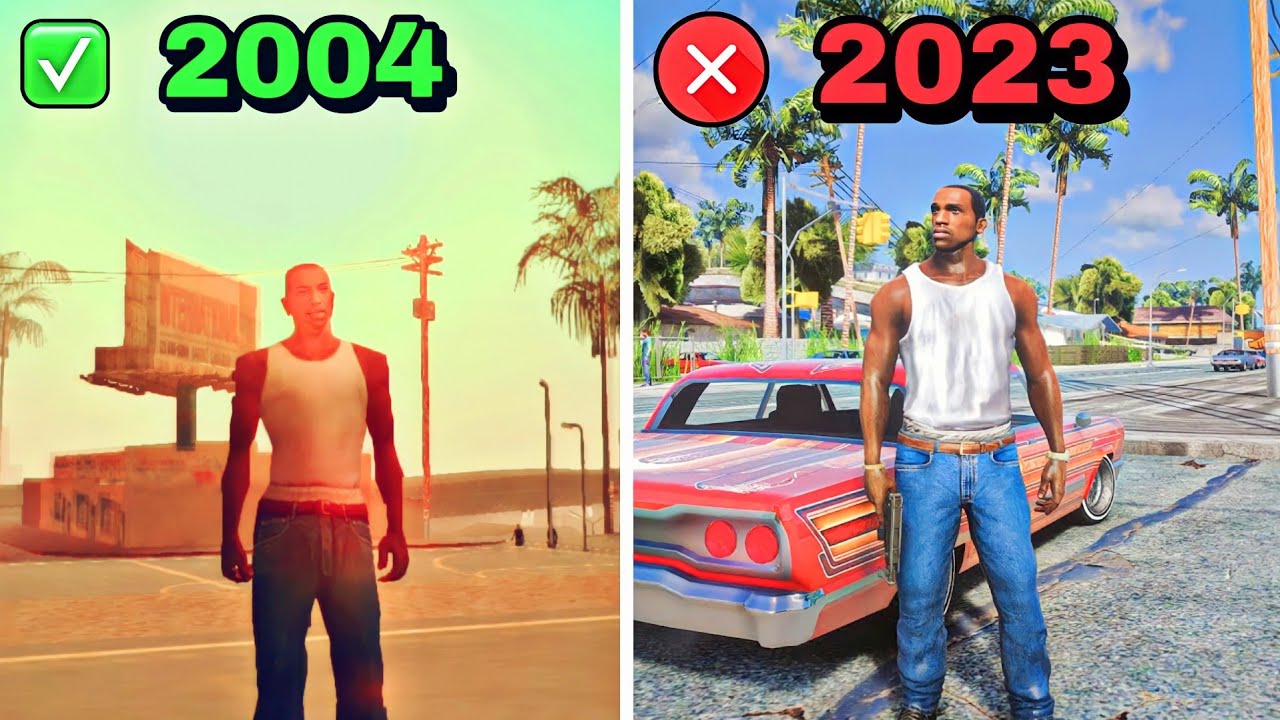 Gta San Andreas ANTES vs AHORA