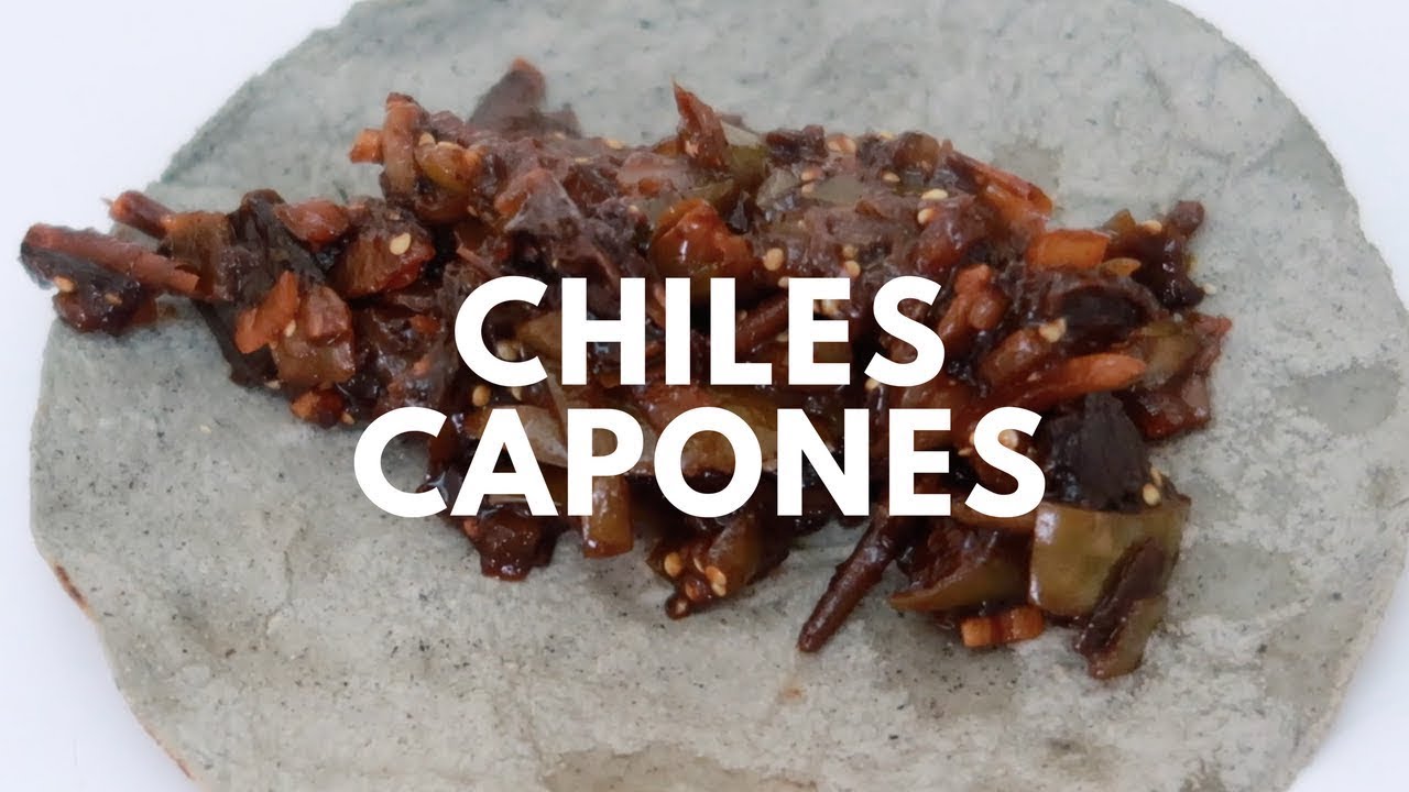 Receta de los chiles capones