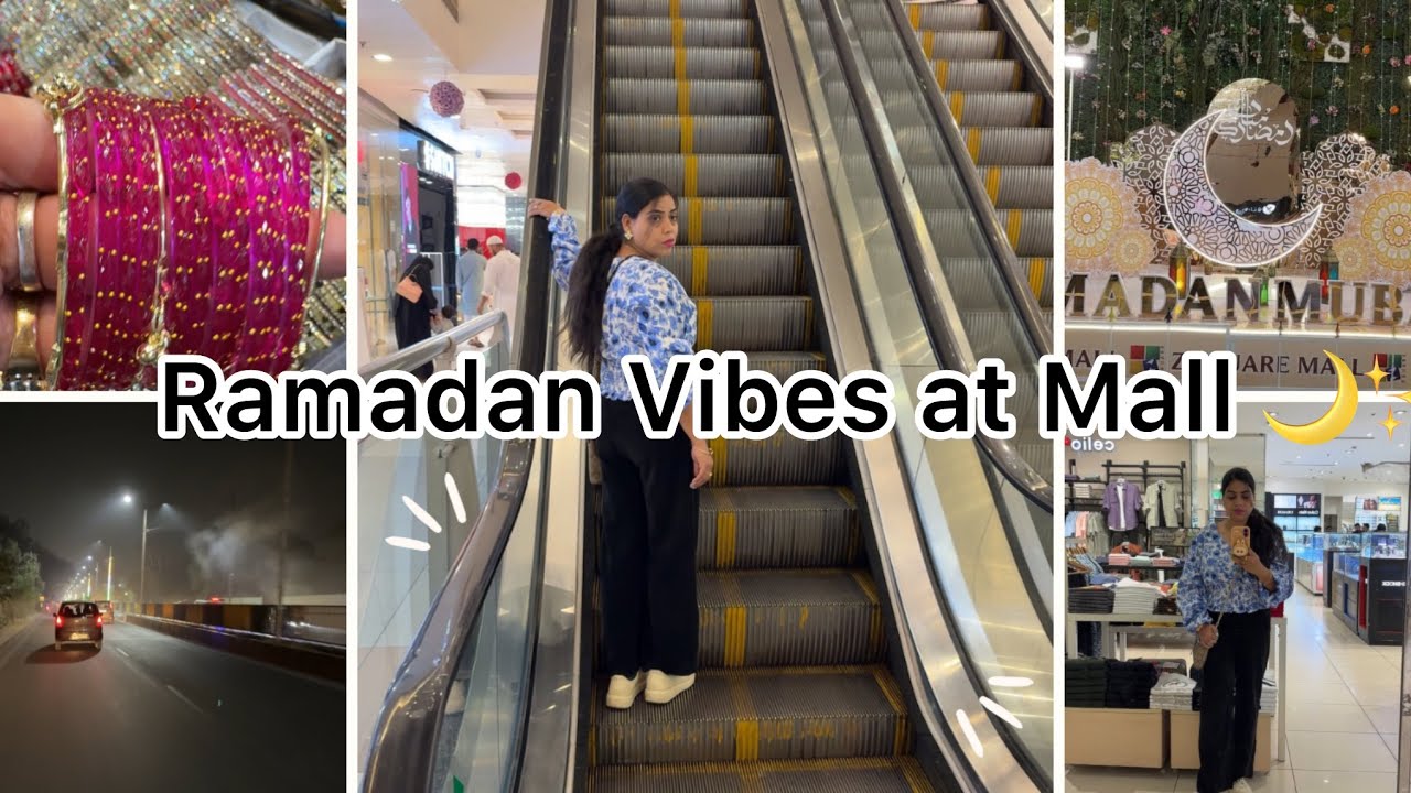 Z Square Mall Kanpur Vlog | Ramadan Decoration, Chudi Shopping & Night Drive 🌙!!Ramadan Decoration 😍