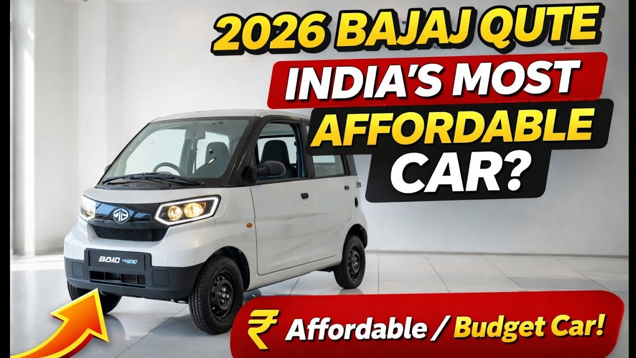 Bajaj Qute 2026 –India’s Most Affordable 4-Wheeler? Full Review,Mileage, Price & Features Wheel Zone