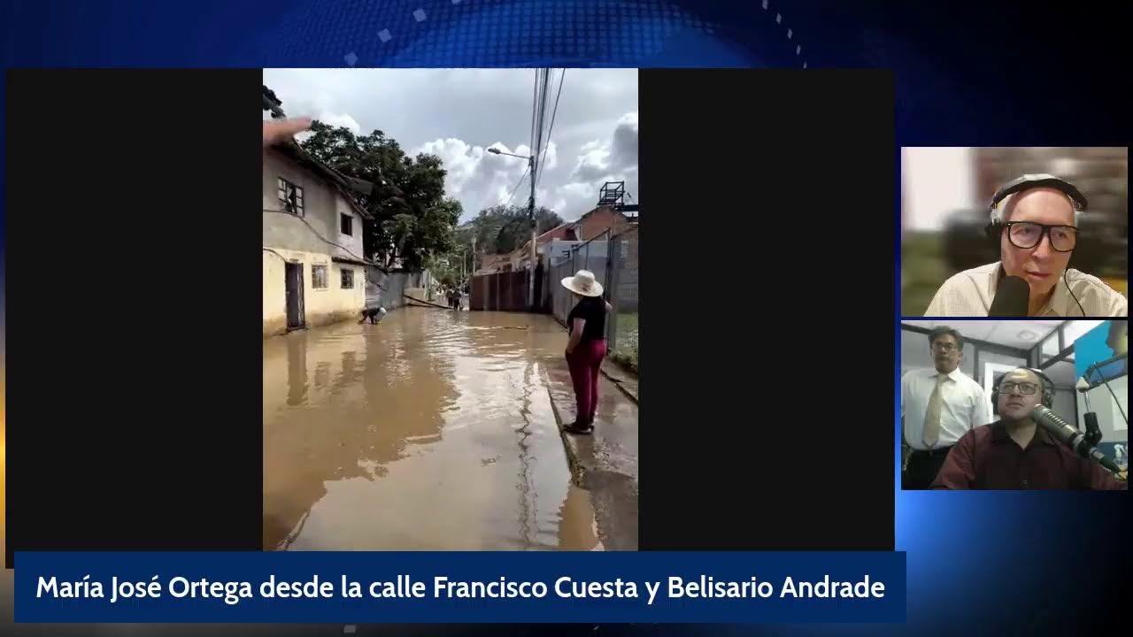 Urgente: el R&iacute;o Yanuncay se desborda y provoca da&ntilde;os en Cuenca.