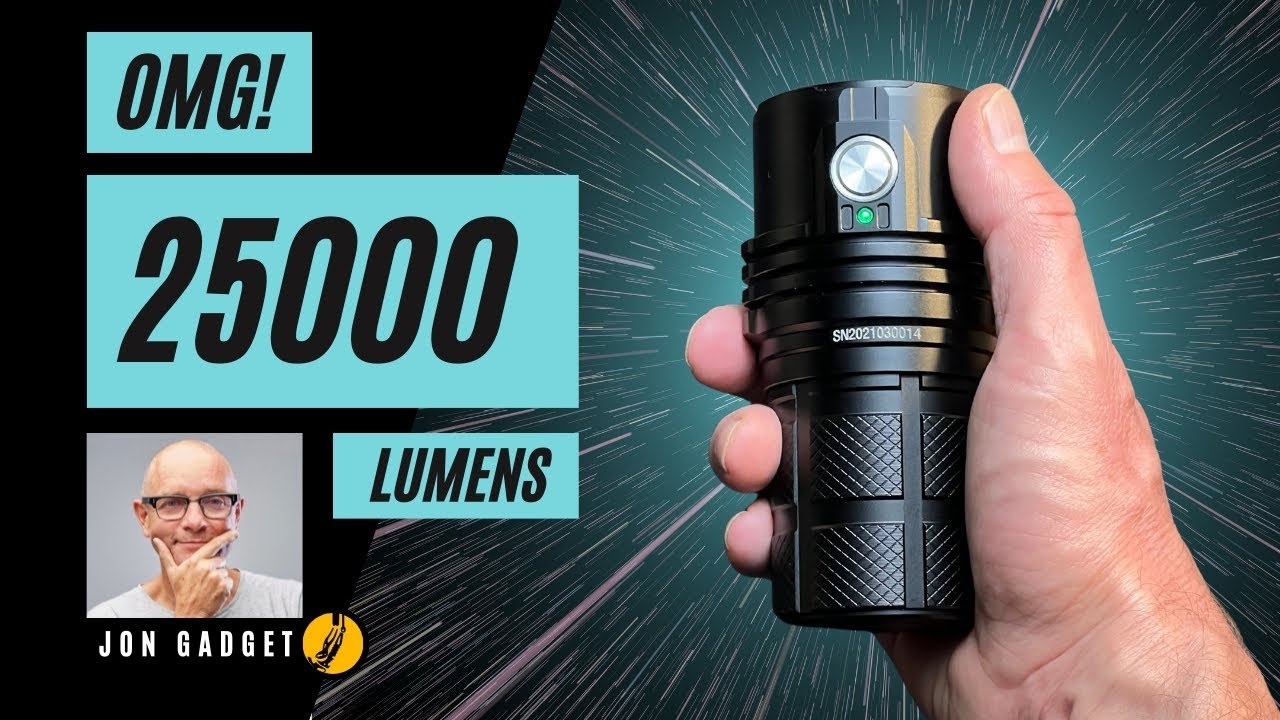 This incredible 25,000 lumen flashlight from Imalent turns night into day - the MS06