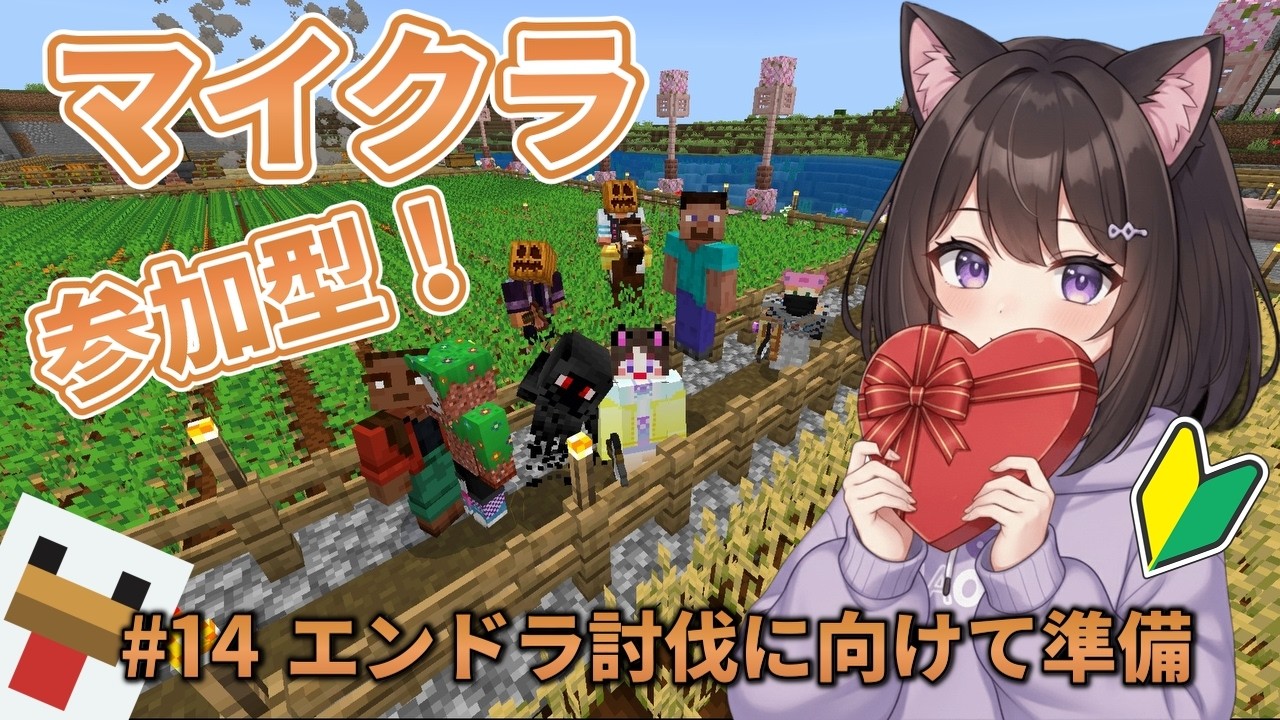 【#14】マインクラフト初心者の参加型配信【エンドラ討伐に向けて準備】
