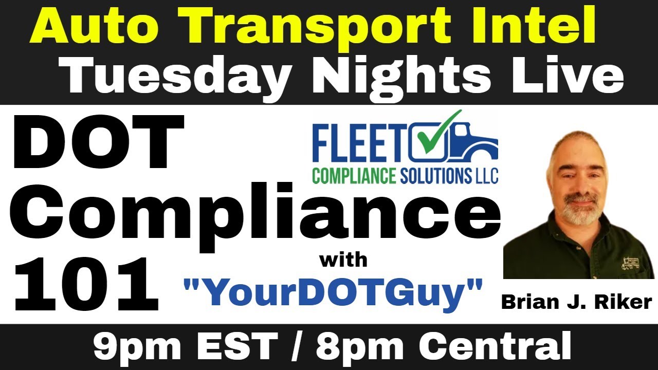 DOT Compliance 101: MC authority, CDL, GVWR, UCR, & FMCSA Regulations