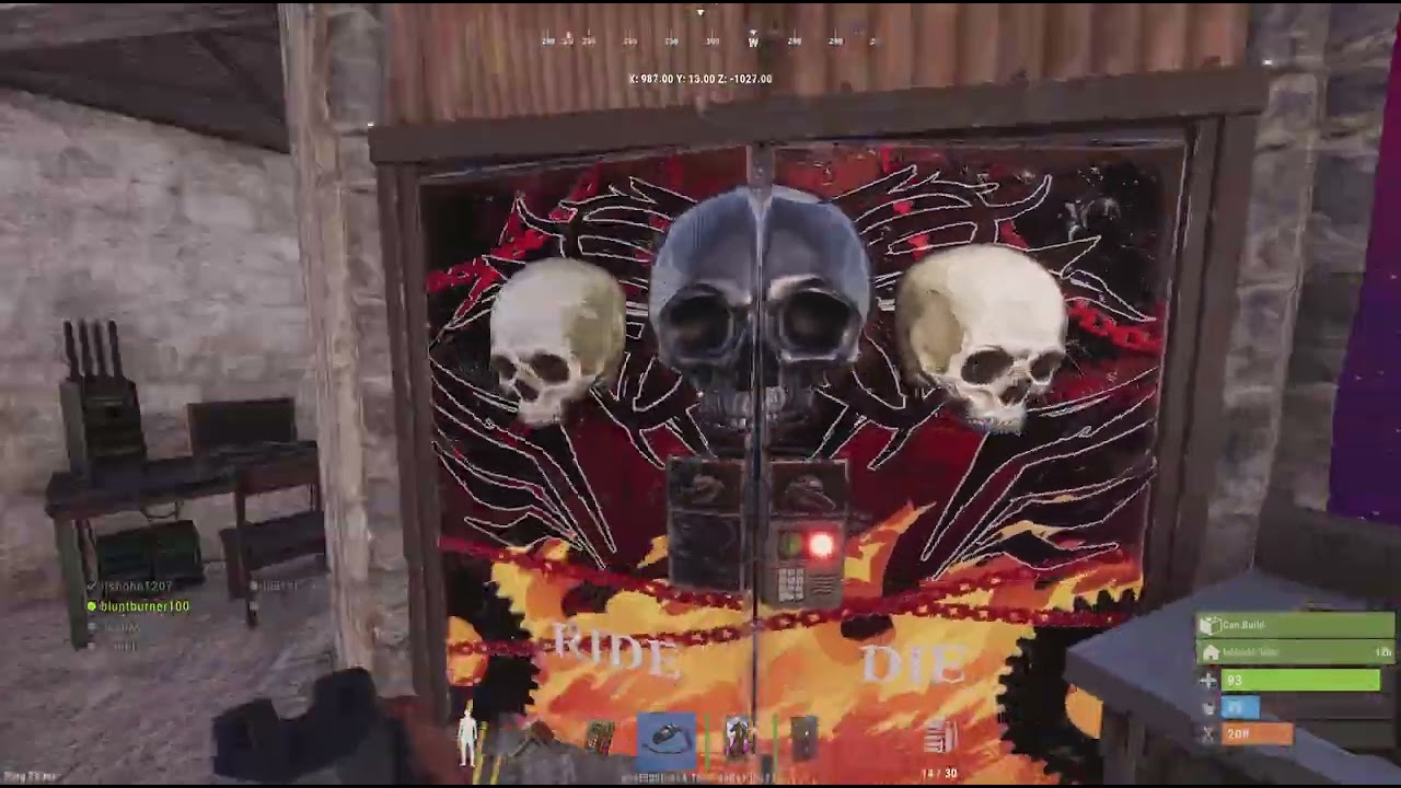 Rust raid defense console