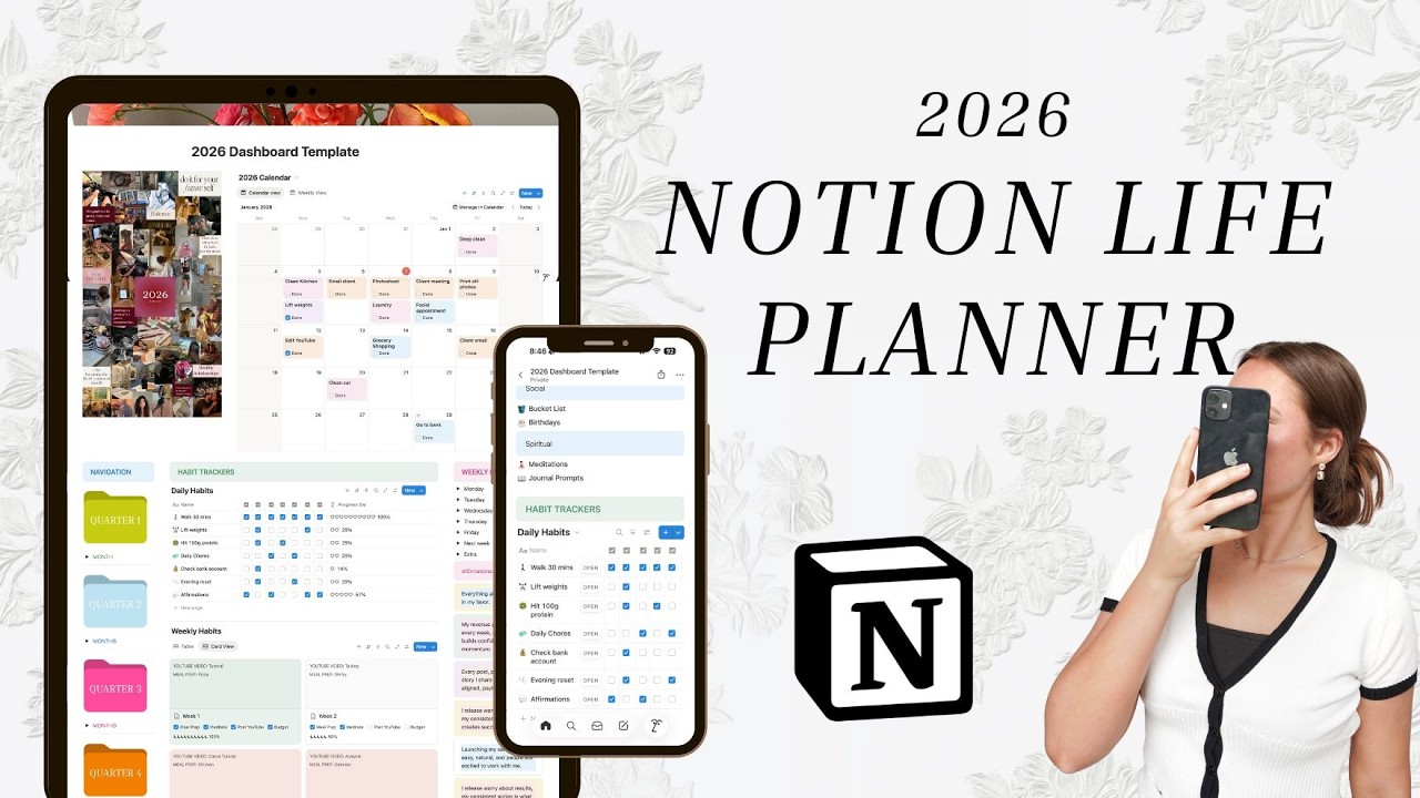 Как я планирую и организую свою жизнь в Notion | 💻✨ Урок по планированию жизни на 2026 год