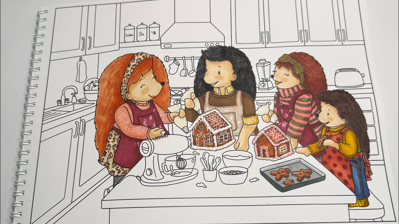Coloriamo insieme 🦔 Beliart LIVE – L’inverno dei riccci - “Biscotti”(parte 1)