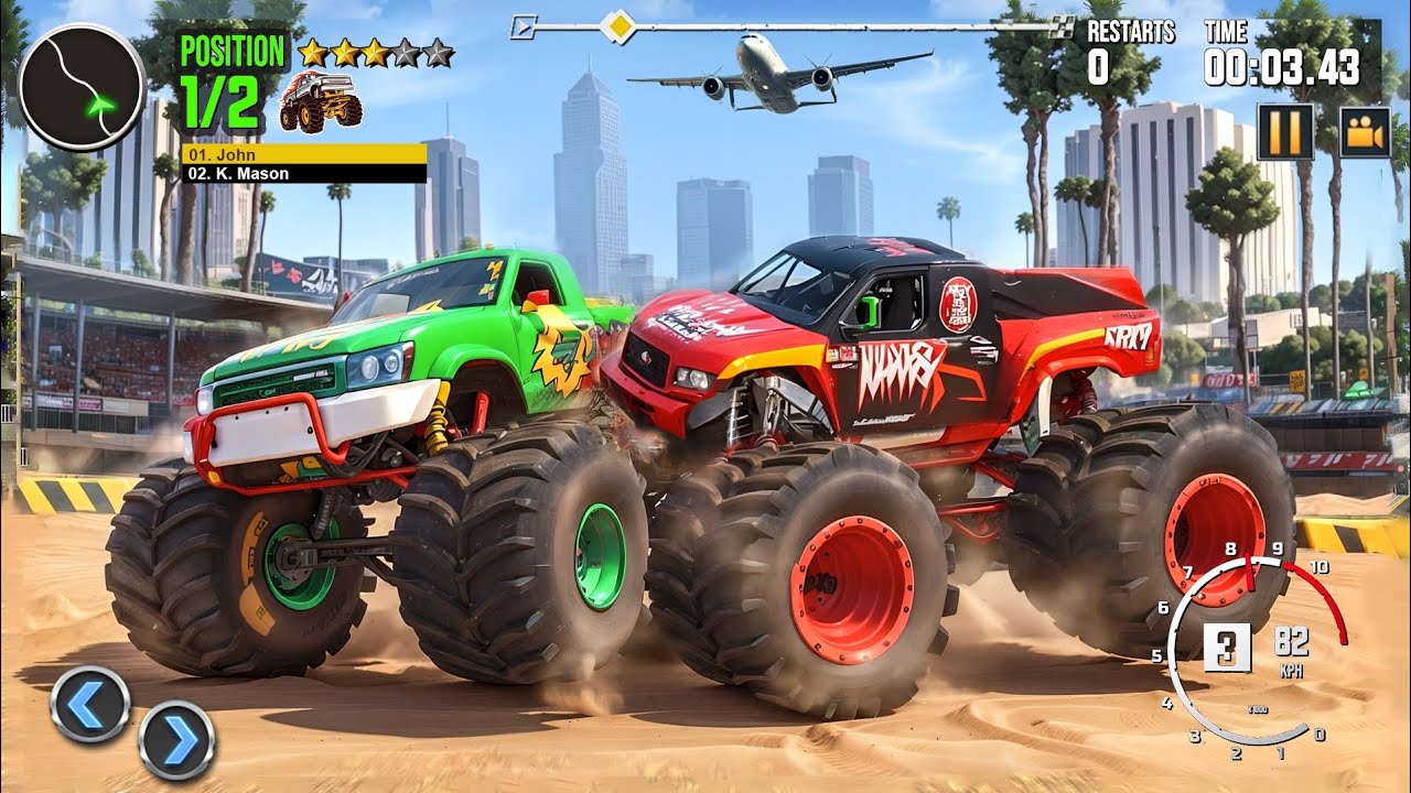 Derby Monster Truck Demolition Stunts 3D - Real Extreme Crash Car Racing -Android Gameplay