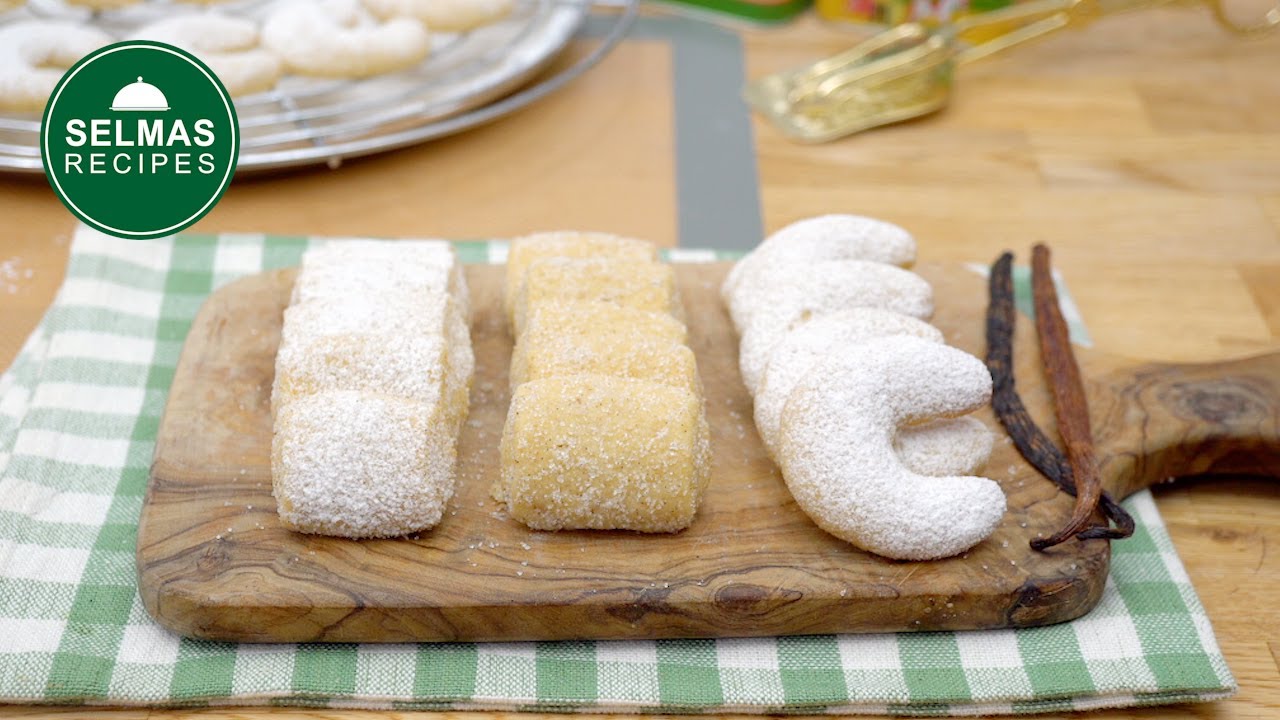 Vanillekipferl ohne Ei | Plätzchen Rezepte | vegane Plätzchen 🎄🍪