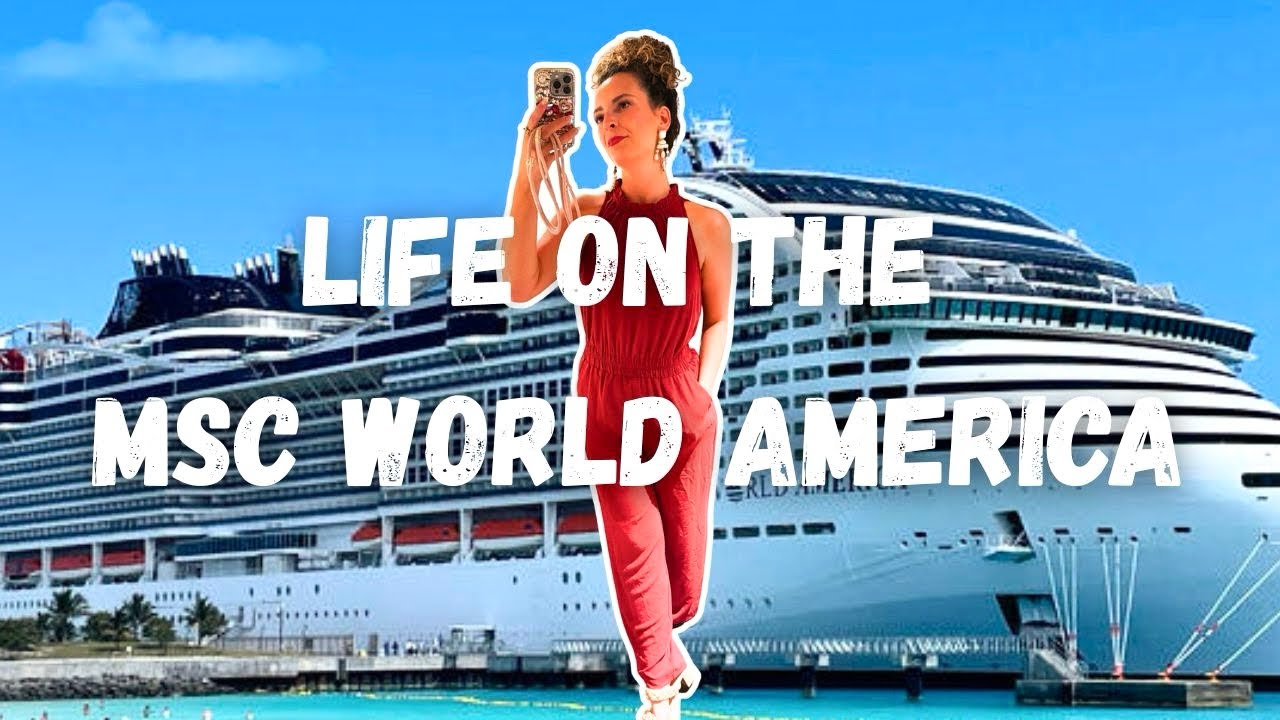MSC WORLD AMERICA Behind the scenes as a crew member 🛳️🇺🇸🎤