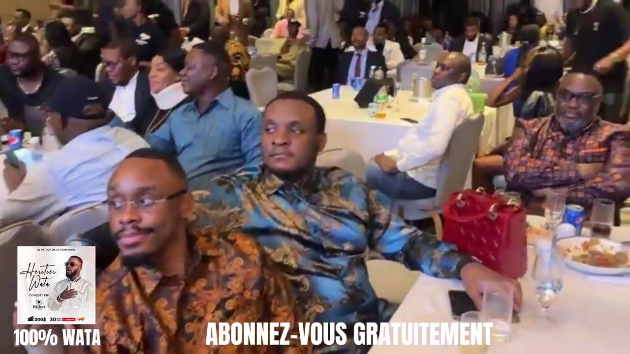 100% WATA - Ce soir, concert VIP d'Heritier Wata à Hilton Hotel. Billet à 200$.