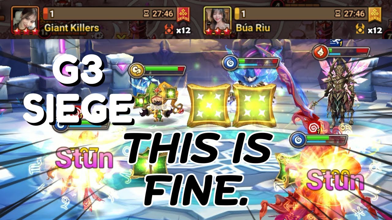 G3 SIEGE : Giant Killers / Búa Rìu - Com2uS HQ On Morris Buff And Agrius Release! - Summoners War