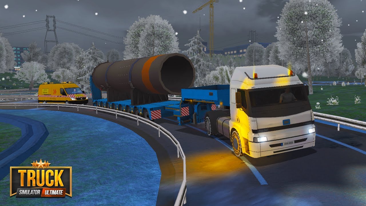 BMC Pro ile Kar Yağışlı Gece Yolculuğu AĞIR YÜK !!! Truck Simulator Ultimate