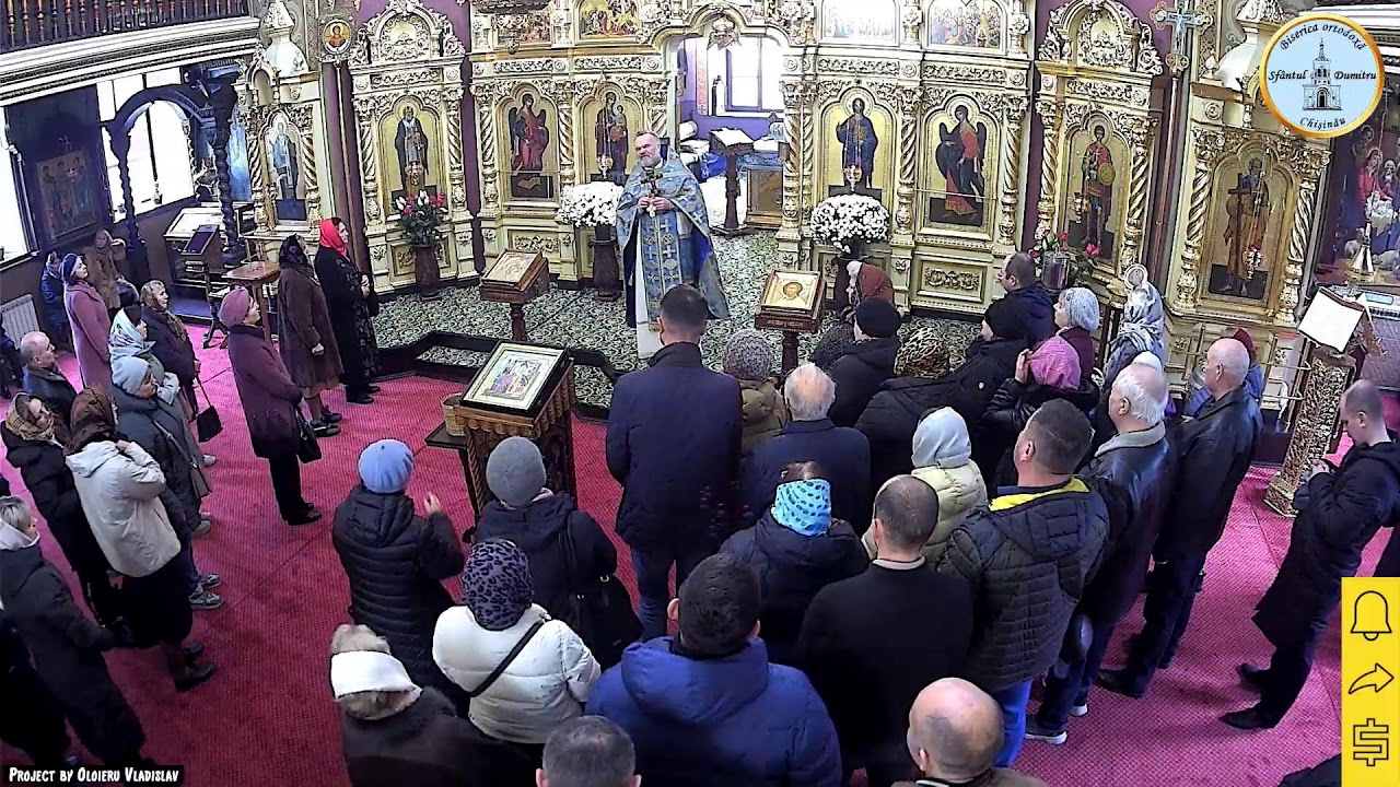 Intrarea Maicii Domnului &icirc;n biserică. Sf&acirc;nta Liturghie.