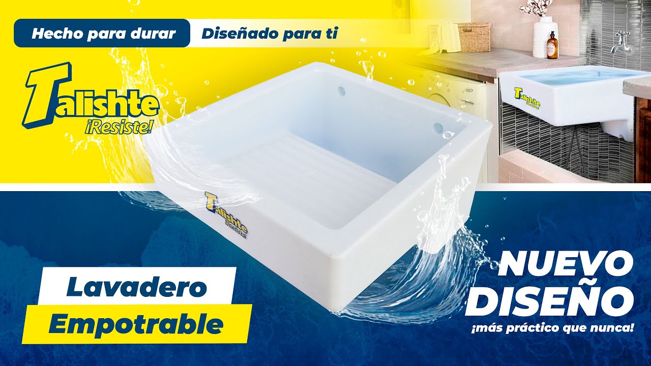 Lavadero Empotrable para Pared 💦 - Talishte Renueva tu espacio de lavado 🧼🏡