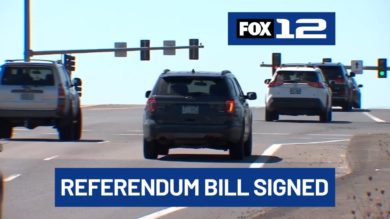 Bill to move up Oregon gas tax vote signed by Gov. Kotek