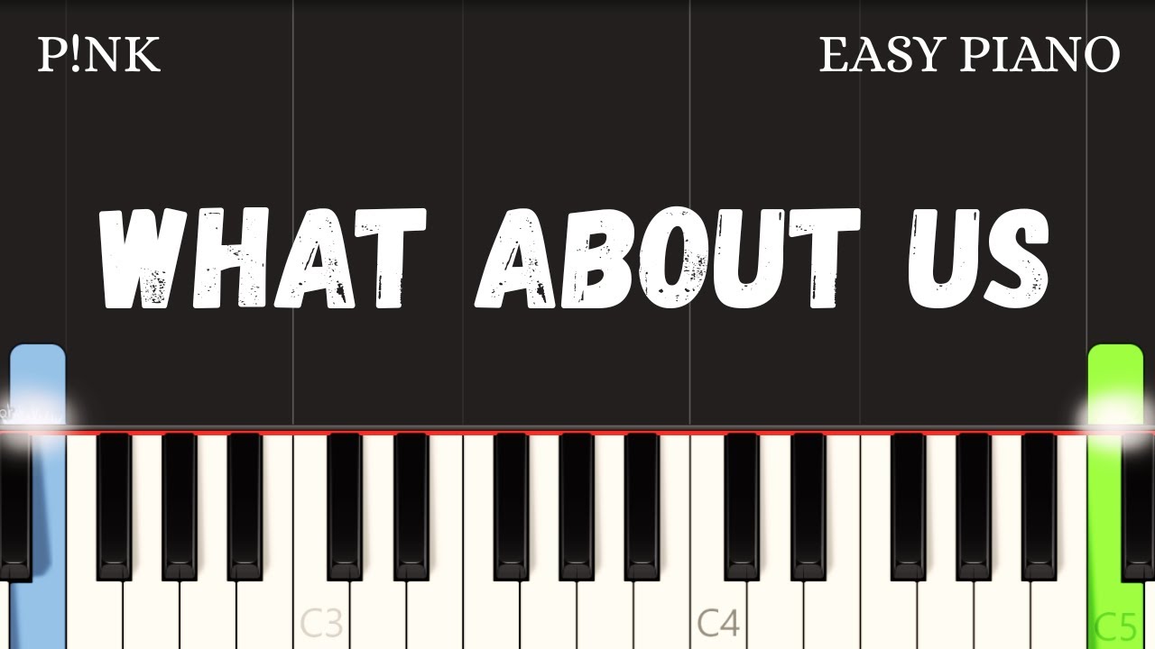 P!nk – What About Us | Easy Piano Tutorial for Beginners