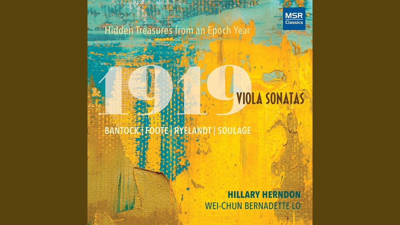 Viola Sonata, Op. 78a: I. Allegro appassionato