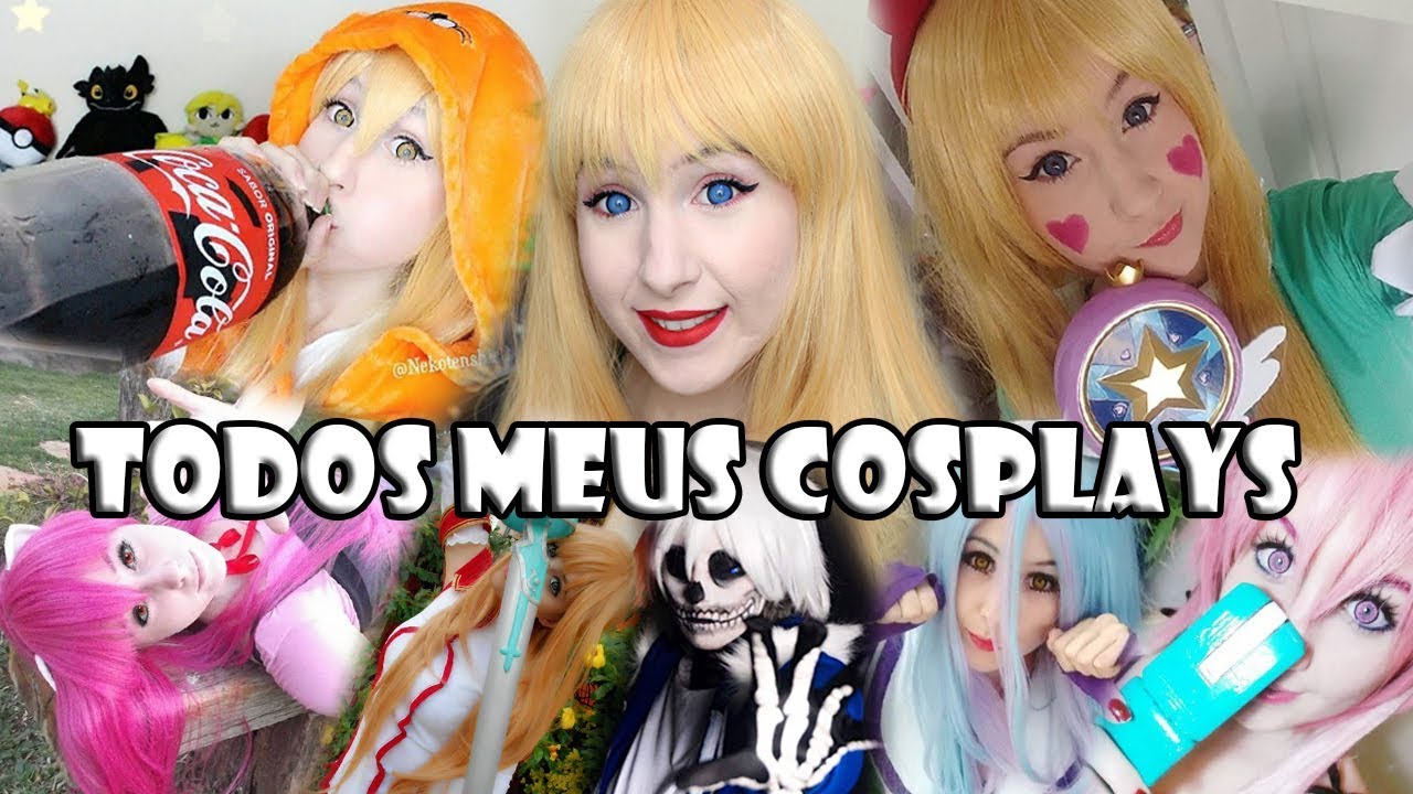 MOSTRANDO TODOS MEUS COSPLAYS