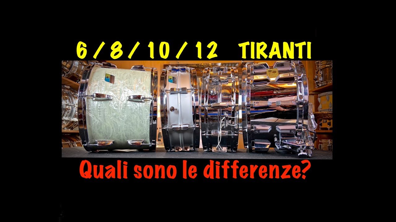 Rullanti a 6 / 8 / 10 / 12 Tiranti:  Vediamo le differenze sonore!