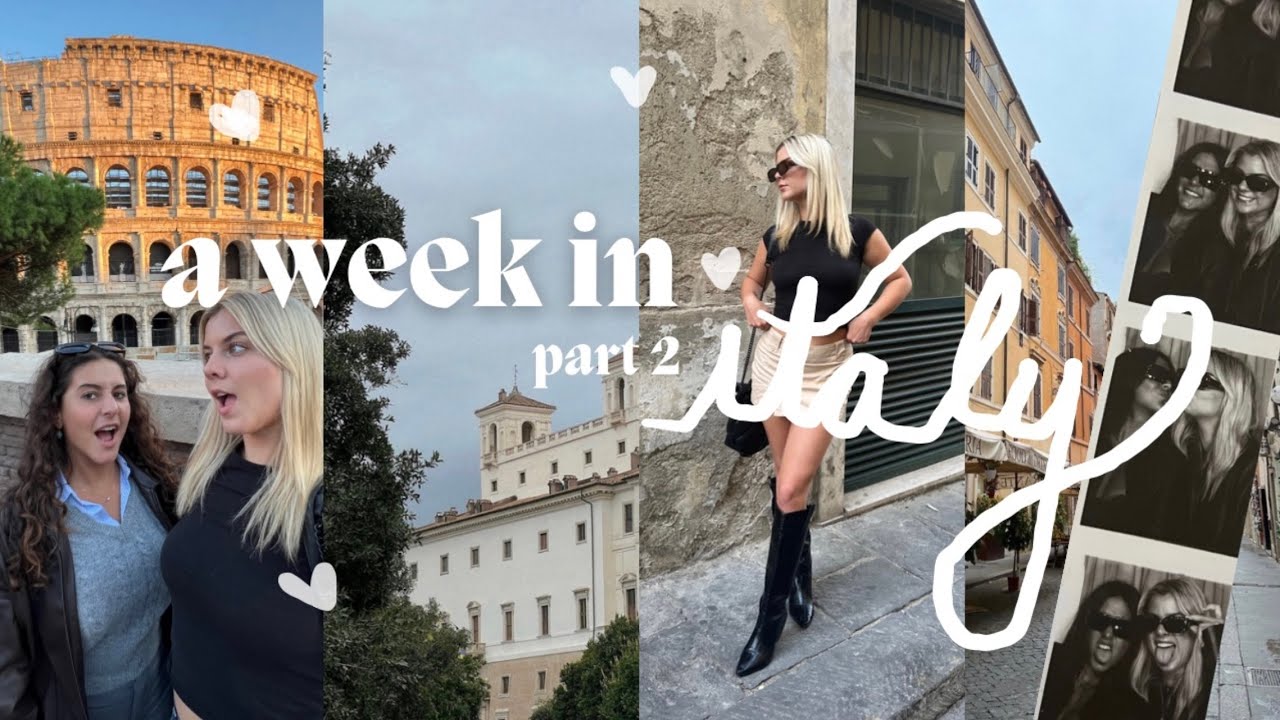 a week in Italy travel vlog: part 2 (florence & rome)