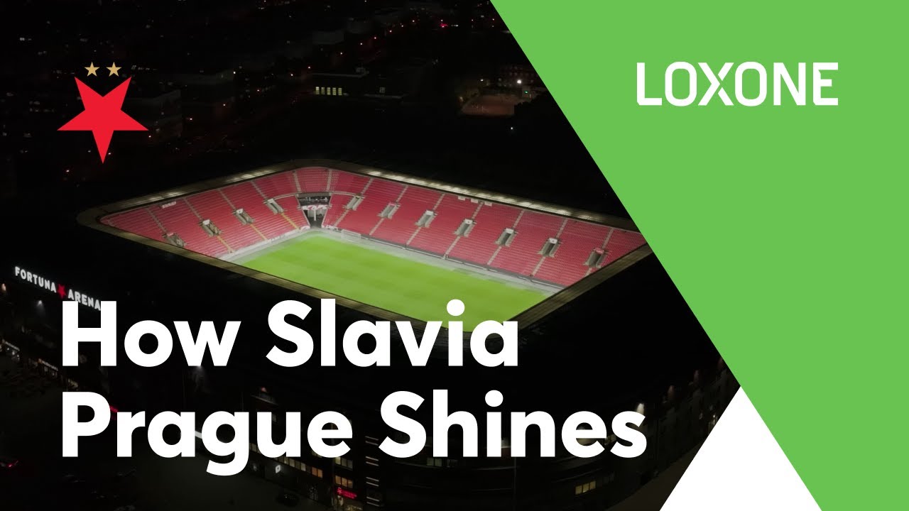 Intelligent LED lighting makes the Fortuna Arena one of Europe's best lit stadiums  - Loxone