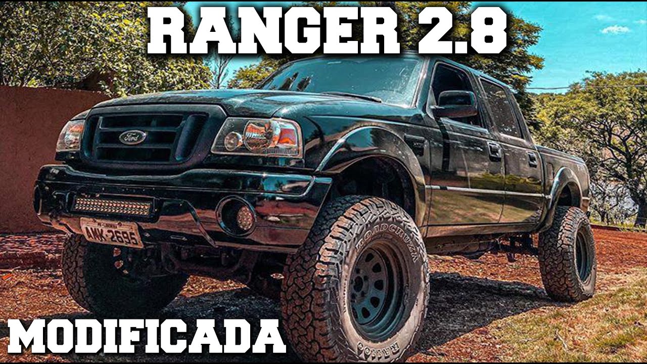 FORD RANGER 2.8 TURBO DIESEL COM LIFT, PNEUS 285, ESCAPE DIRETO E MAIS!