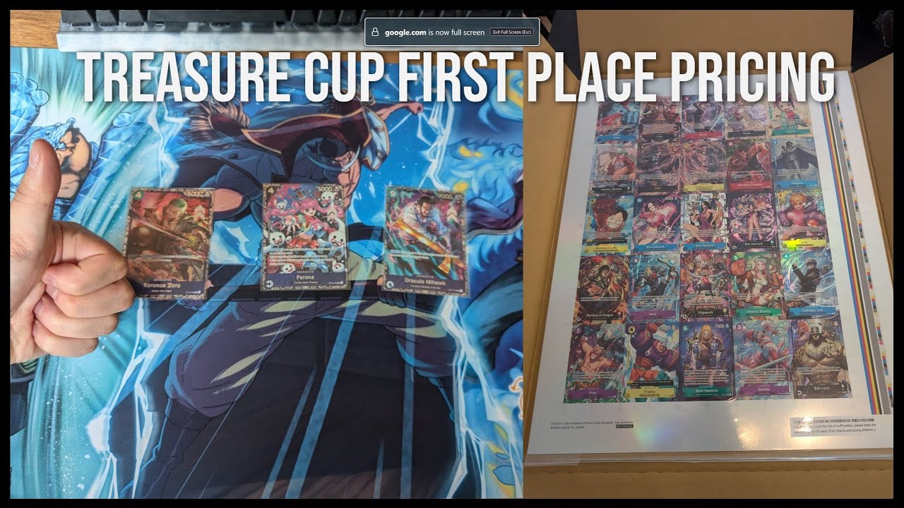 First place Treasure Cup pricing opening One Piece TCG