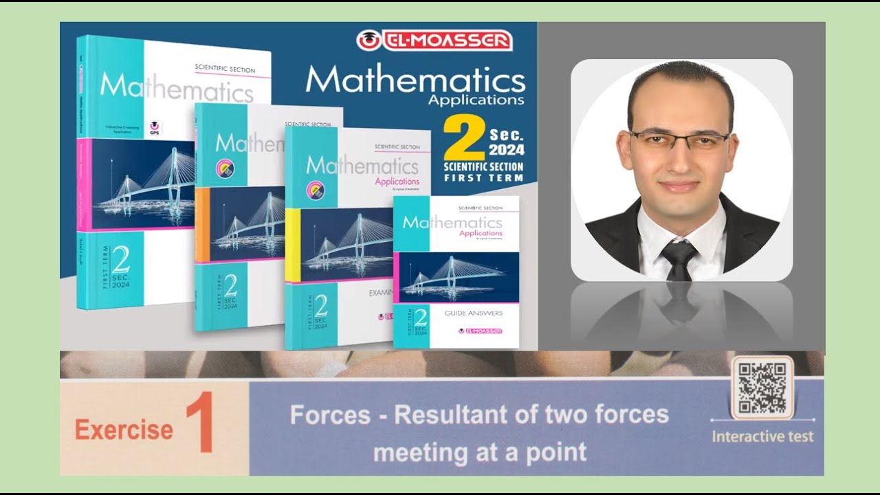 Senior 2 - Resultant of two forces - Exercise 1 - Part 1 - Statics - El-Moasser