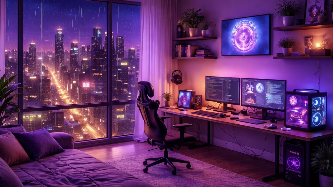 Slow Chill Lo-Fi for Study & Work ✍🏻 Lofi Room / Focus Music / Gaming Background Beats