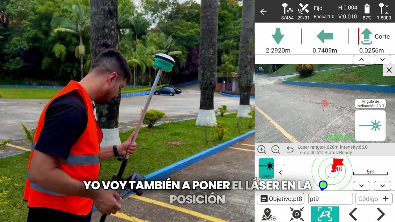 Descubre el Poder del GNSS RTK SDi: Replanteo con Realidad Aumentada y Láser