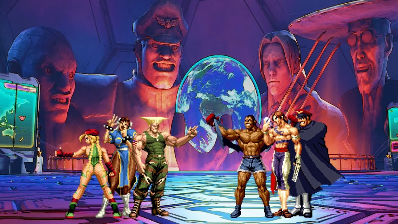 Mugen - Street Fighter - Team Special Forces vs. Team Shadaloo - 刑警隊 vs. 影法邪惡帝國隊