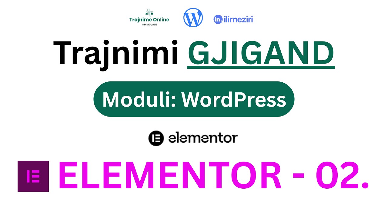 02. ELEMENTOR (Layout, Container, Elements) - Moduli WordPress